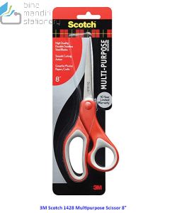 Katalog 3M Scotch harga murah & terjangkau, Image ATK Sekolah SIPLAH 3M Scotch 1428 Multipurpose Scissor 8 inch harga normal 55000 di Distributor ATK Bina Mandiri Stationery