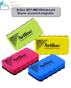 Brosur gambar alat tulis kantor Penghapus Papan Tulis Magnetik Artline ERT-MM Whiteboard Eraser assorted magnetic