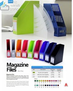 Foto Boxfile kotak berkas Bantex 4011-09 Magazine File F4 10 cm Red merek Bantex