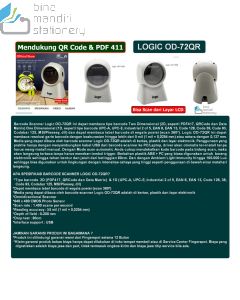 Jual barcode scanner LOGIC OD-72QR di toko grosir alat alat kantor bina mandiri stationery