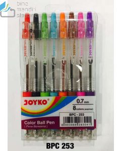 Contoh Pena Pulpen Joyko BallPen BPC-253 merek Joyko