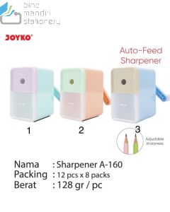 Foto Joyko Sharpener A-160 Rautan Mekanik Serutan Pensil Putar merek Joyko