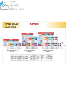 Contoh Joyko Water Color WAC-6ML-18C (Opp) Pensil Warna Cat Air Tube merek Joyko