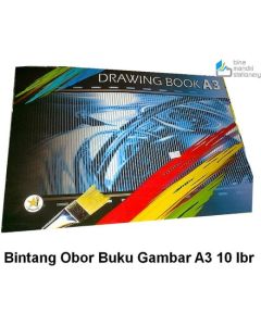 Jual Alat Alat Kantor & Sekolah Bintang Obor Buku Gambar A3 10 lbr Di Toko Alat Tulis Grosir Bina Mandiri Stationery