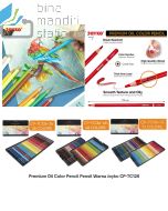 Gambar Pensil Warna Cat Minyak Menggambar dan Lukis Premium Oil Color Joyko CP-TC126-36 | CP-TC126-48 | CP-TC126-72 merek Joyko